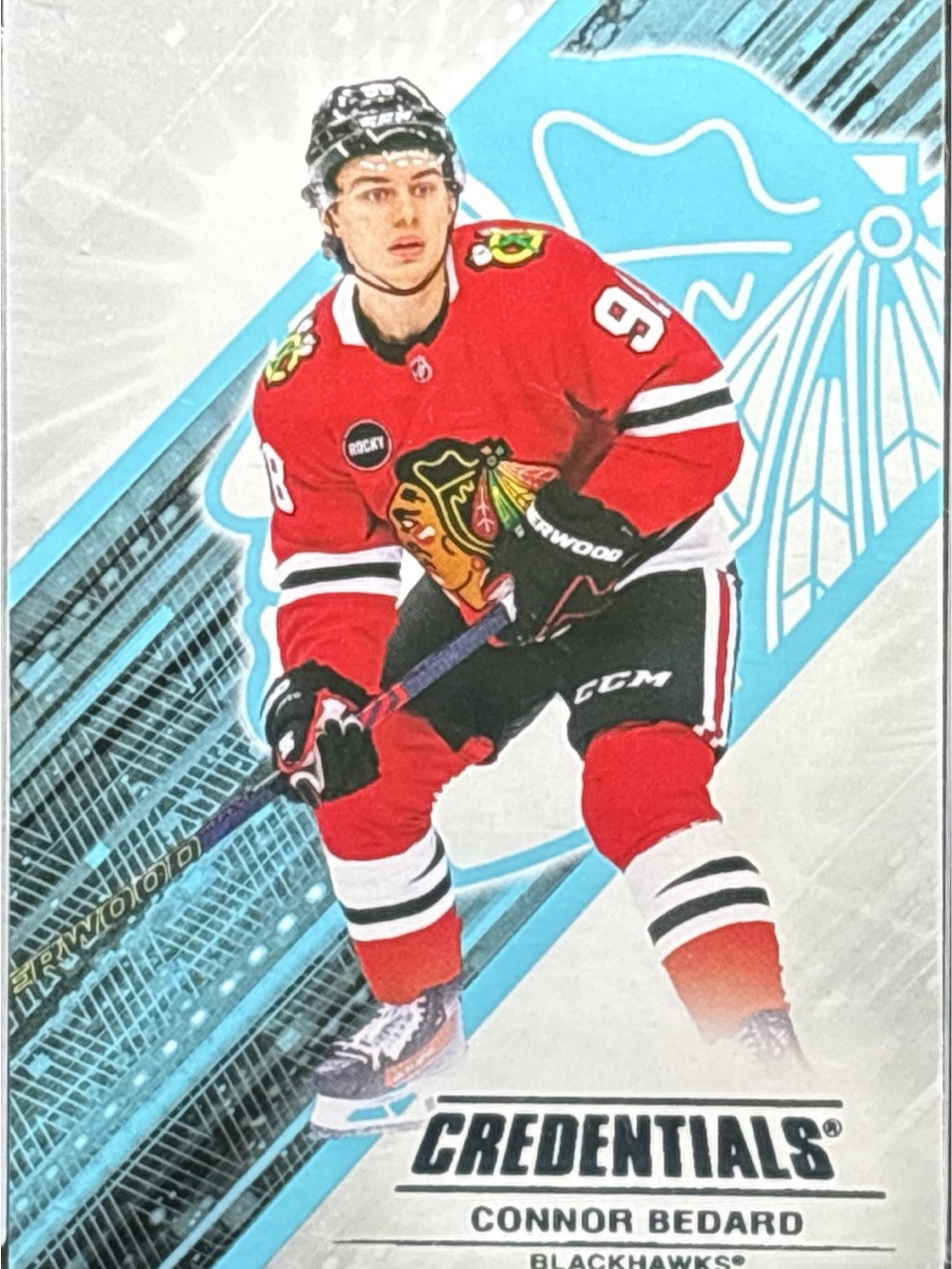 Upper Deck Credentials Connor Bedard Red Hockey Trading Card